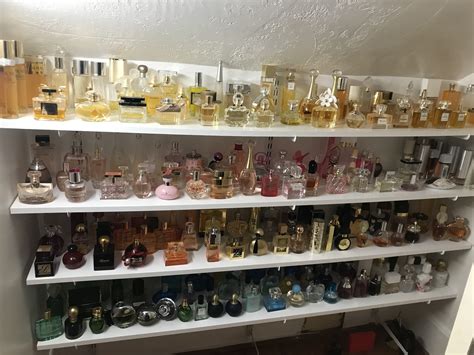 perfume collection|perfume collection display.